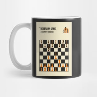 The Italian Game Chess Openings Art Book Cover Poster Mug